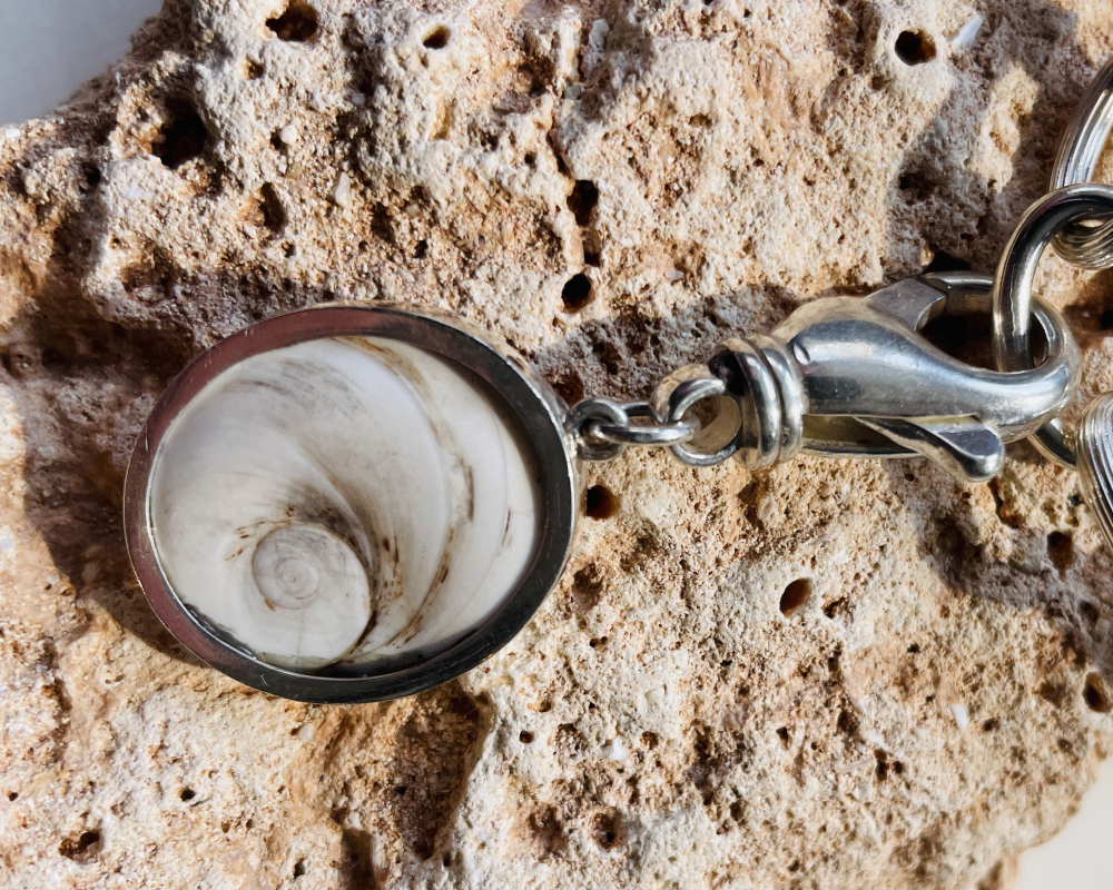 Das Auge der Santa Lucia 925 Silber mit Karabinerhaken